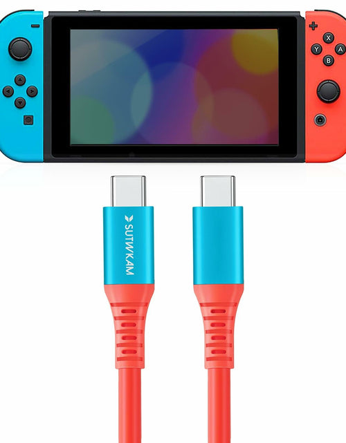 Load image into Gallery viewer, SUTWKAM 100W 20Gbps Switch Charger Cable 3-in-1 Orange

