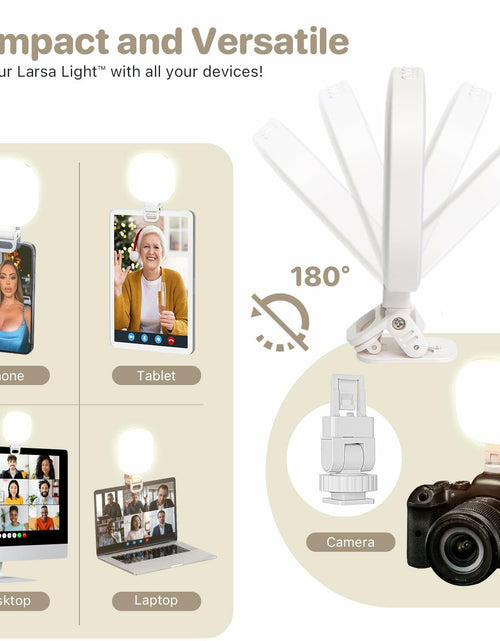 Load image into Gallery viewer, THE LARSA LIGHT Larsa Pippen LARSA Light LED Selfie-Light Clip White
