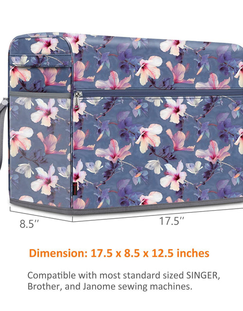 Load image into Gallery viewer, FINPAC Sewing Machine Dust Cover with Pockets for Singer Brother Janome
