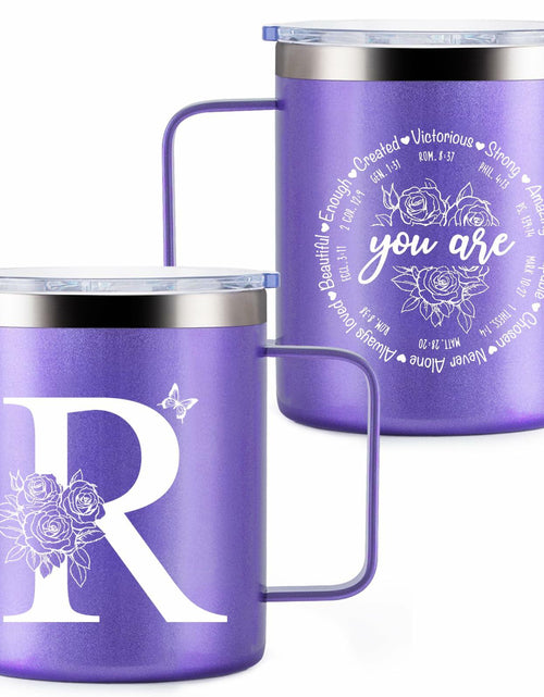 Load image into Gallery viewer, Culaiwan Christian Gifts Women 12oz 'You Are' Tumbler Mug Purple-R
