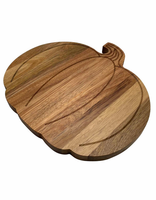 Load image into Gallery viewer, FASTYJK Halloween Pumpkin Wooden Cutting Board with Handle 14.96x11.81in
