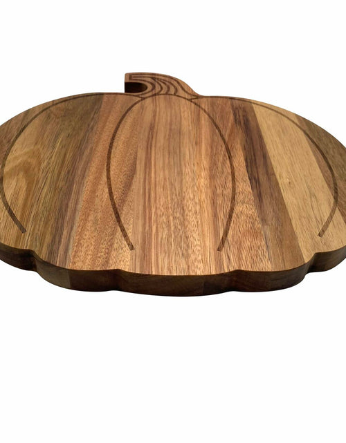 Load image into Gallery viewer, FASTYJK Halloween Pumpkin Wooden Cutting Board with Handle 14.96x11.81in

