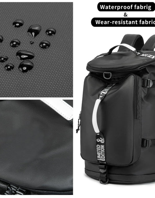 Load image into Gallery viewer, FUNYAGO Gym Duffle Bag Waterproof Laptop Backpack 40L Purple Size Standard

