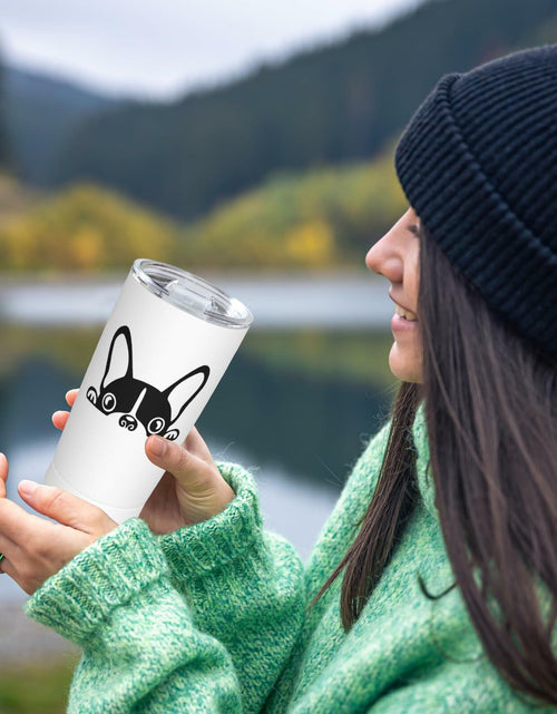 Load image into Gallery viewer, Fenmshairy Boston Terrier Stainless Steel Tumbler 20oz Travel Mug Lid
