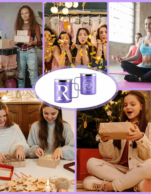 Load image into Gallery viewer, Culaiwan Christian Gifts Women 12oz 'You Are' Tumbler Mug Purple-R
