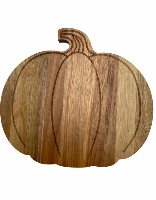Load image into Gallery viewer, FASTYJK Halloween Pumpkin Wooden Cutting Board with Handle 14.96x11.81in
