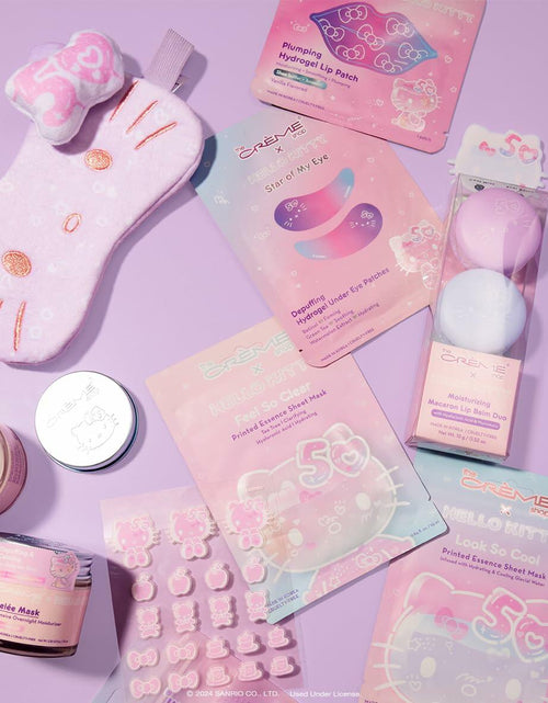 Load image into Gallery viewer, The Crème Shop Hello Kitty Feel So Clear Essence Sheet Mask Tea Tree 12ct
