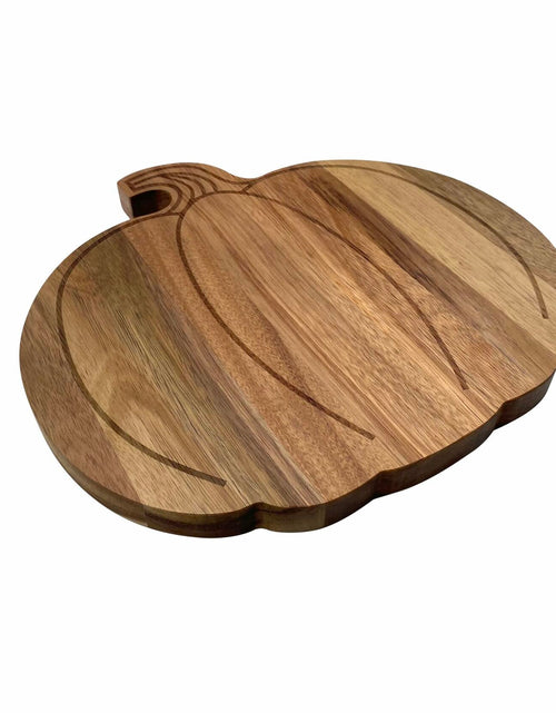 Load image into Gallery viewer, FASTYJK Halloween Pumpkin Wooden Cutting Board with Handle 14.96x11.81in

