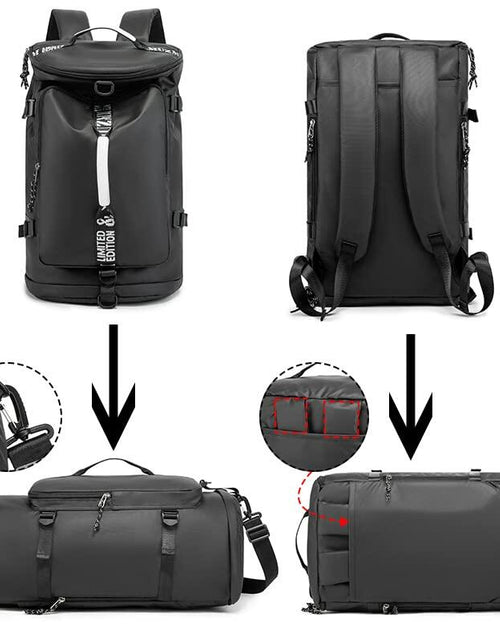 Load image into Gallery viewer, FUNYAGO Gym Duffle Bag Waterproof Laptop Backpack 40L Purple Size Standard
