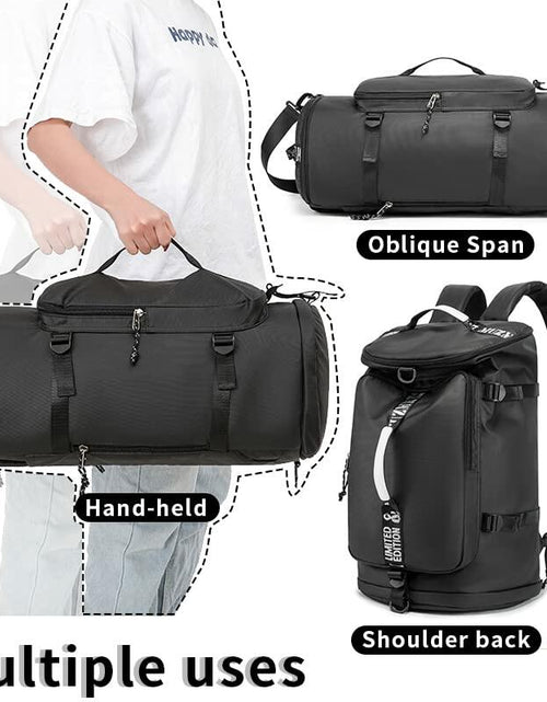 Load image into Gallery viewer, FUNYAGO Gym Duffle Bag Waterproof Laptop Backpack 40L Purple Size Standard
