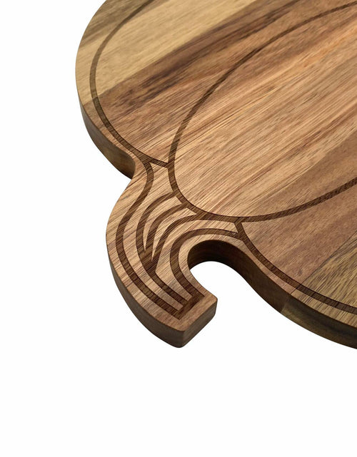 Load image into Gallery viewer, FASTYJK Halloween Pumpkin Wooden Cutting Board with Handle 14.96x11.81in
