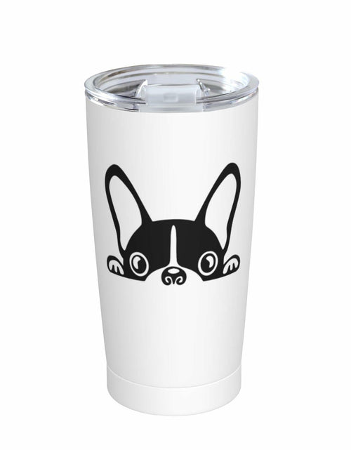 Load image into Gallery viewer, Fenmshairy Boston Terrier Stainless Steel Tumbler 20oz Travel Mug Lid
