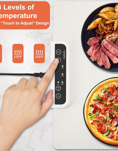Load image into Gallery viewer, Reespring Food Warming Mat Full Surface Heating Portable Silicone White
