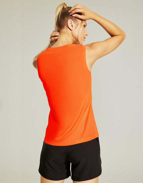Load image into Gallery viewer, Haimont Women's Sleeveless Workout Tank Top Dry Fit Orange Size XS
