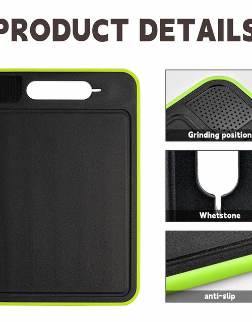 Load image into Gallery viewer, AOWBCGD Cutting Board Double Sided 2 Pcs Large+Small Khaki Stainless Steel
