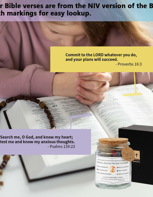 Load image into Gallery viewer, NStuiv Prayer Cards Scripture Bible Verses Jar Religious Gift for Growth
