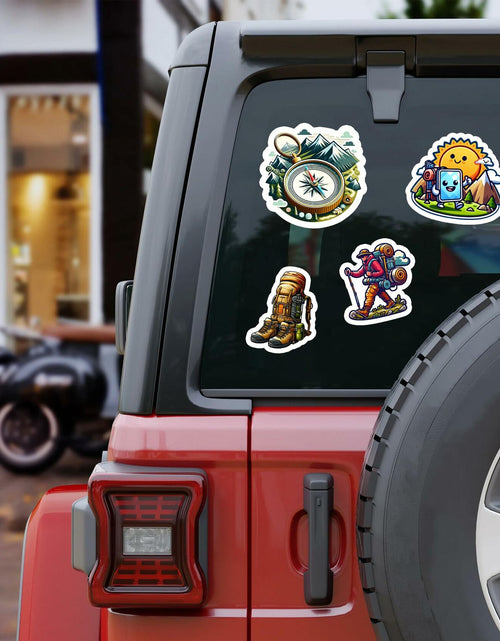 Load image into Gallery viewer, BIGZORO 50 PCS Wilderness Hiking Waterproof Vinyl Stickers Decals Outdoors
