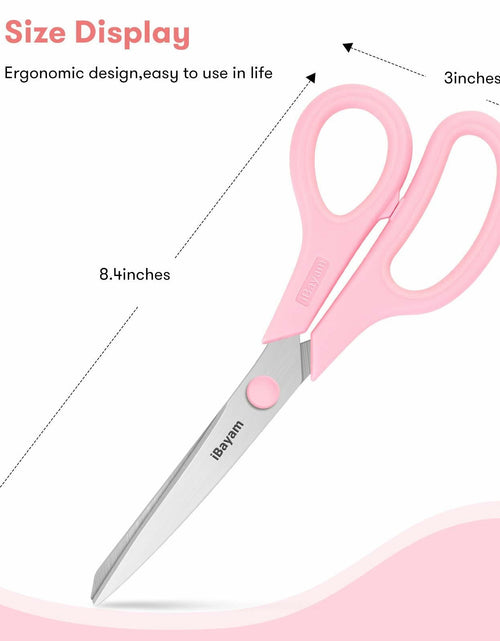 Load image into Gallery viewer, [Like New] iBayam 8" All Purpose Scissors 3-Pack Ultra Sharp 2.5mm Blade Shears
