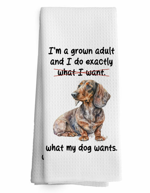 Load image into Gallery viewer, TAEDIN Dachshund Wiener Dog Dish Towel 16x24 Inches Animal Print Polyester
