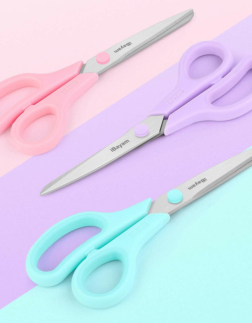 Load image into Gallery viewer, [Like New] iBayam 8" All Purpose Scissors 3-Pack Ultra Sharp 2.5mm Blade Shears
