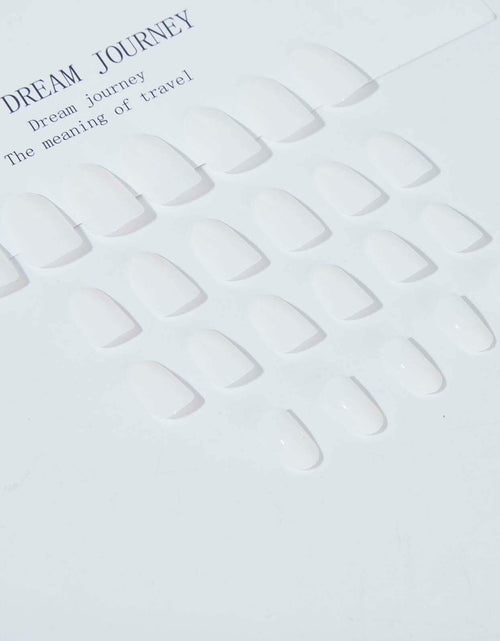 Load image into Gallery viewer, Gifiky Acrylic Press On False Nails Short Almond Nude 24Pcs

