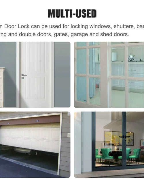 Load image into Gallery viewer, ATEN 90 Degree Stainless Steel Sliding Barn Door Latch Black 1 Pc
