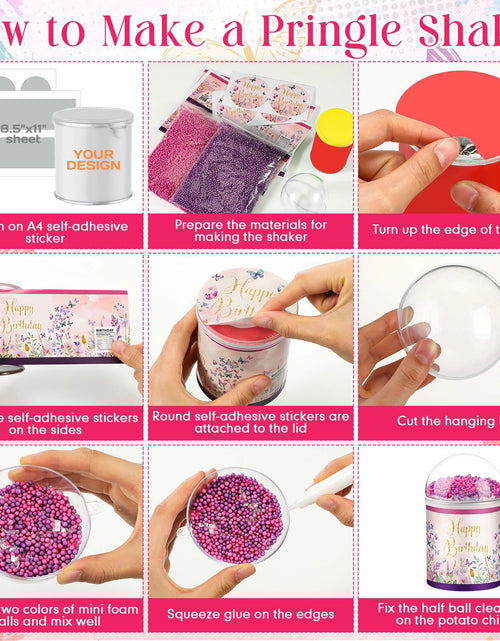Load image into Gallery viewer, [Like New] Beeveer 12 Set 3.15in Clear Half Ball Candy Dome Shaker Butterfly Labels
