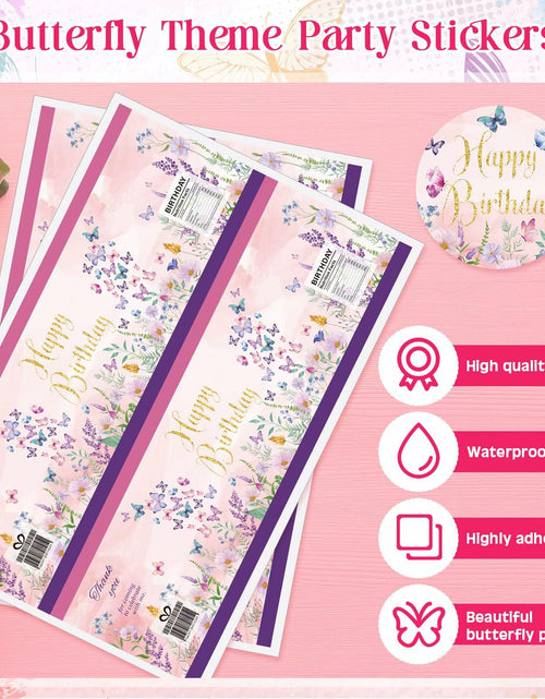 Load image into Gallery viewer, [Like New] Beeveer 12 Set 3.15in Clear Half Ball Candy Dome Shaker Butterfly Labels

