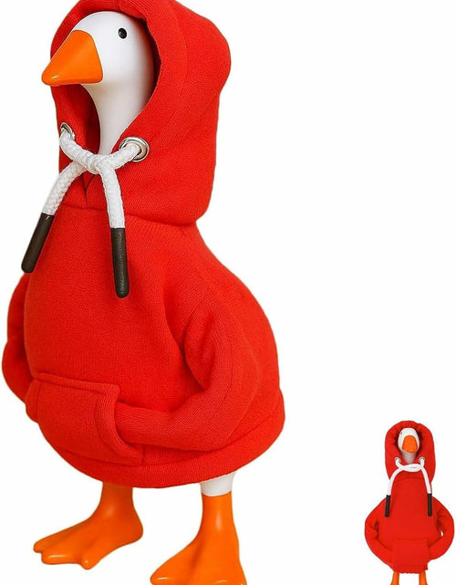 Load image into Gallery viewer, Generic Desk Goose Red Hoodie Mini Goose Costume Table Decor Accessory 7 Inch
