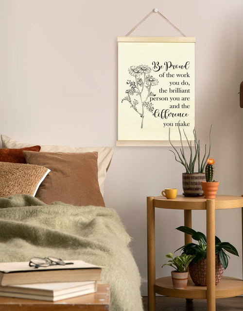 Load image into Gallery viewer, TAEDIN Mental Health Wall Art Poster Hanger Frame 12x16 White Wood
