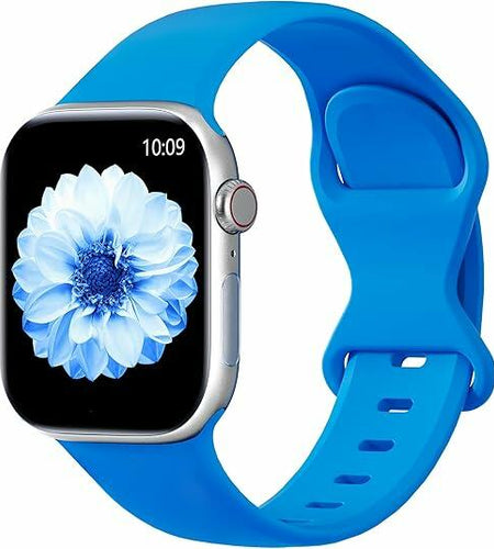 Washun Silicone Band Apple Watch 38-49mm Sport Strap Sapphire Blue Size M/L