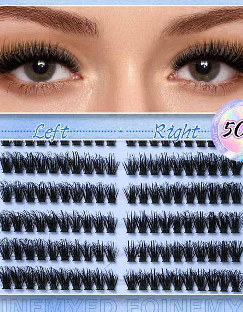 Load image into Gallery viewer, FOINEMYED Lash Clusters 360 Pcs 9-18mm Cat Eye Wispy D Curl Natural
