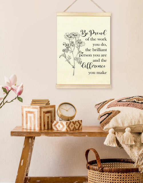 Load image into Gallery viewer, TAEDIN Mental Health Wall Art Poster Hanger Frame 12x16 White Wood
