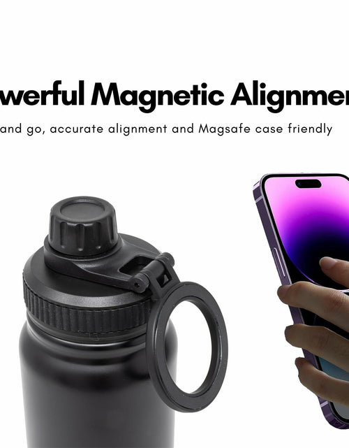 Load image into Gallery viewer, BOLANI MagSafe Water Bottle Stainless Steel 24oz White Insulated Leak Proof
