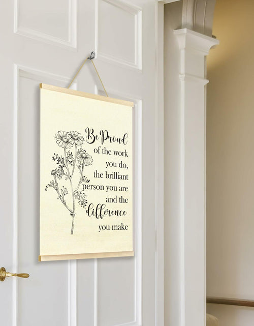 Load image into Gallery viewer, TAEDIN Mental Health Wall Art Poster Hanger Frame 12x16 White Wood
