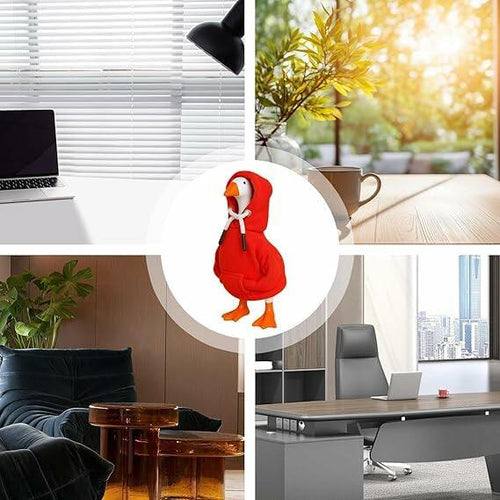 Load image into Gallery viewer, Generic Desk Goose Red Hoodie Mini Goose Costume Table Decor Accessory 7 Inch
