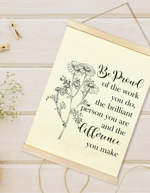 Load image into Gallery viewer, TAEDIN Mental Health Wall Art Poster Hanger Frame 12x16 White Wood
