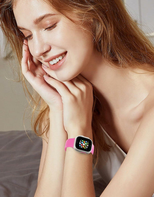 Load image into Gallery viewer, Washun Silicone Band Apple Watch 38-49mm Sport Strap Sapphire Blue Size M/L
