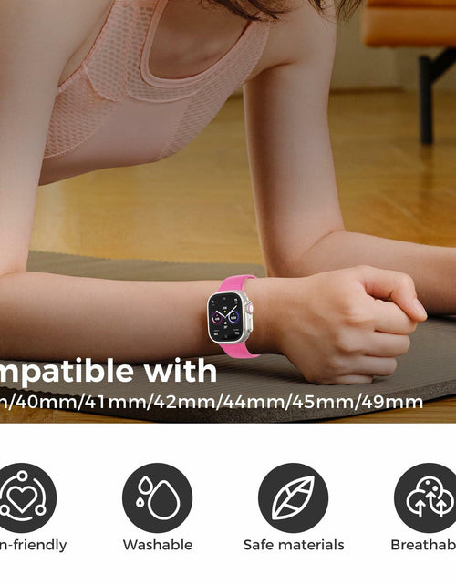 Load image into Gallery viewer, Washun Silicone Band Apple Watch 38-49mm Sport Strap Sapphire Blue Size M/L
