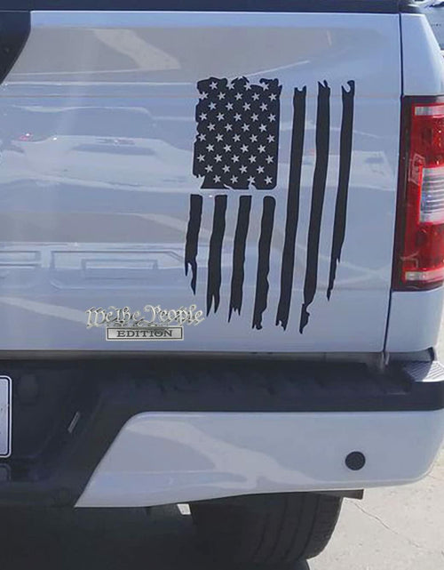 Load image into Gallery viewer, We The People 3D Fender Badge Decals Black/Red for Car Truck SUV 2 Pack
