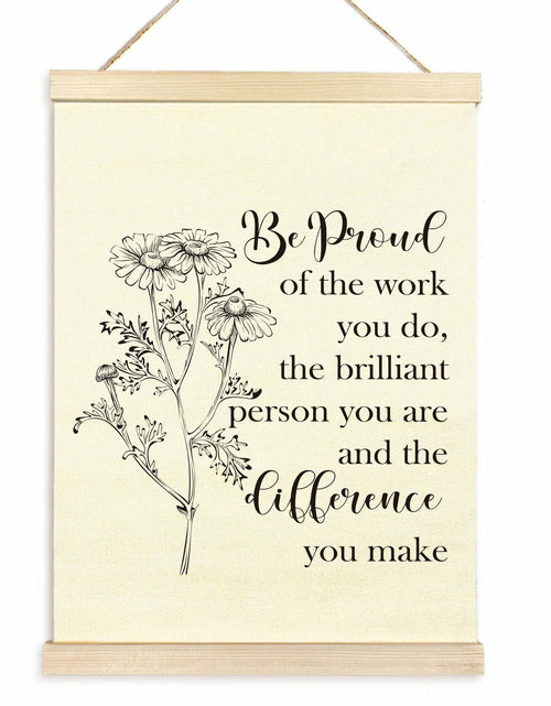 Load image into Gallery viewer, TAEDIN Mental Health Wall Art Poster Hanger Frame 12x16 White Wood

