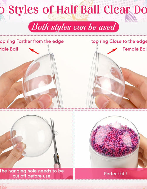 Load image into Gallery viewer, [Like New] Beeveer 12 Set 3.15in Clear Half Ball Candy Dome Shaker Butterfly Labels
