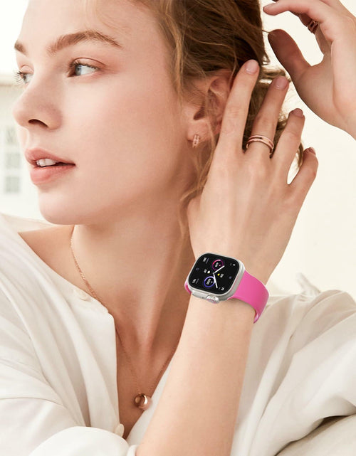 Load image into Gallery viewer, Washun Silicone Band Apple Watch 38-49mm Sport Strap Sapphire Blue Size M/L
