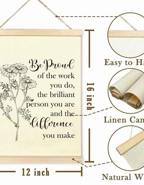 Load image into Gallery viewer, TAEDIN Mental Health Wall Art Poster Hanger Frame 12x16 White Wood

