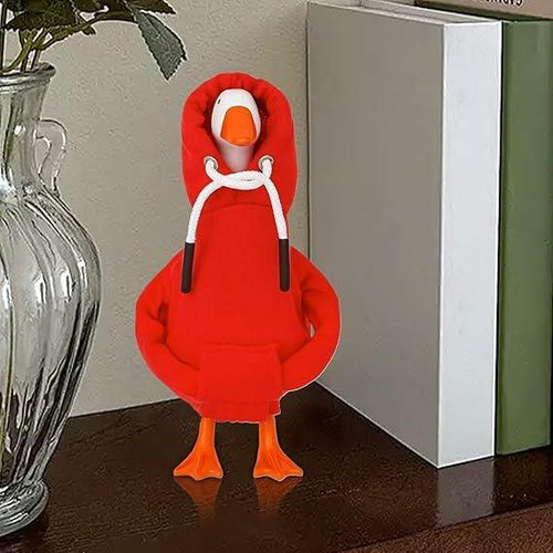 Load image into Gallery viewer, Generic Desk Goose Red Hoodie Mini Goose Costume Table Decor Accessory 7 Inch
