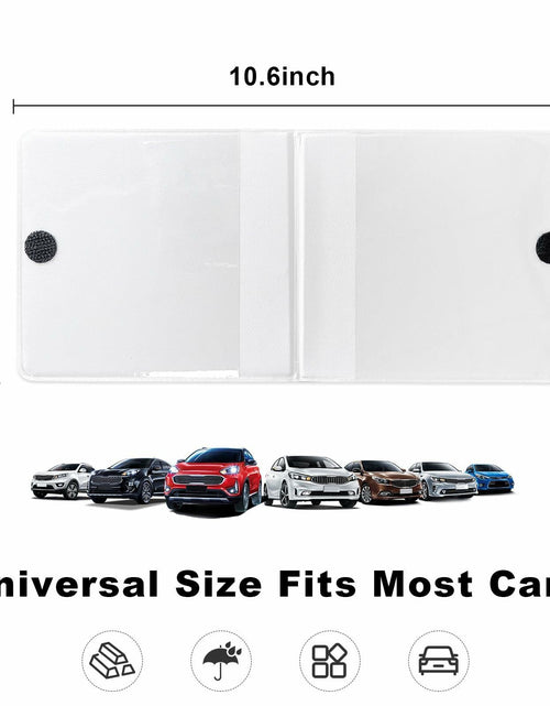 Load image into Gallery viewer, Yourkar 4PCS Car Registration Insurance Holder Organizer Magic Tape White Big
