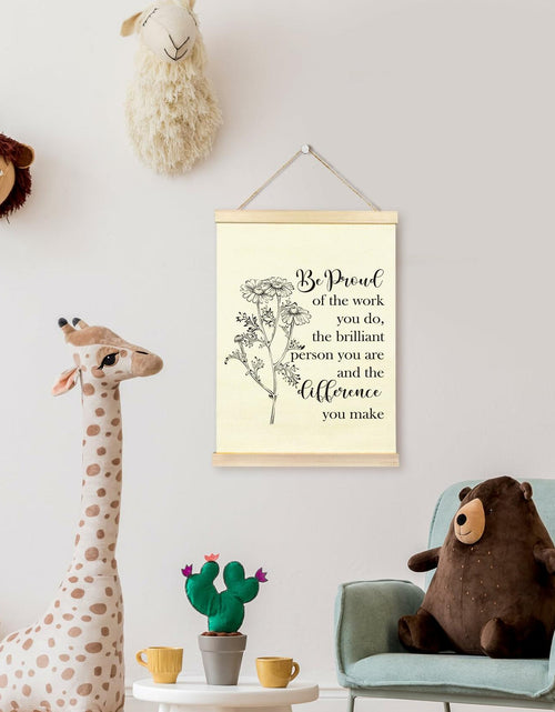 Load image into Gallery viewer, TAEDIN Mental Health Wall Art Poster Hanger Frame 12x16 White Wood
