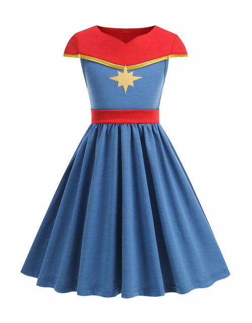 Load image into Gallery viewer, JUIULU Girls Princess Dress Costume Set Blue Size 120 (4-5T)
