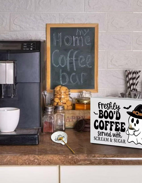 Load image into Gallery viewer, LXX1 Halloween Ceramic Spoon Rest Coffee Bar Holder White Mini Porcelain
