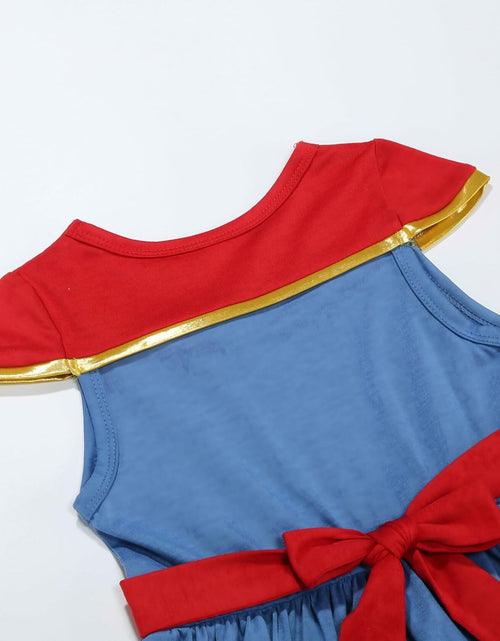 Load image into Gallery viewer, JUIULU Girls Princess Dress Costume Set Blue Size 120 (4-5T)
